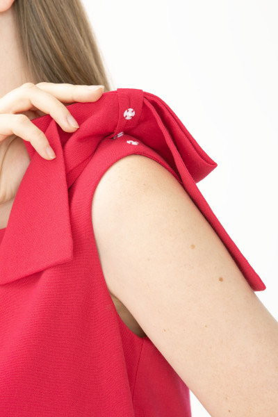 Блуза жіноча лляна рожева без рукав Пулін 11