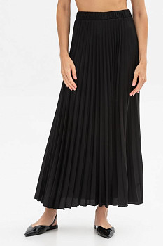 Спідниця гофре чорного кольору Теріл 010