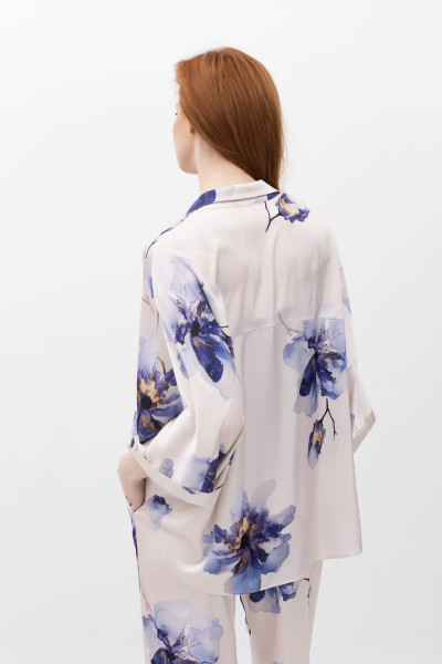 Жіноча шовкова блуза вільного крою Тресор 02