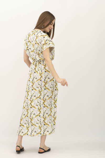 Літня сукня максі з бавовни у квітковий принт Гізель 01 Літня сукня максі з бавовни у квітковий принт Гізель 01