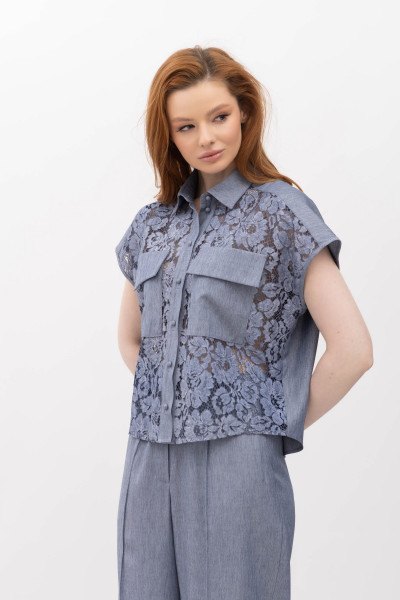 Блуза Синій Неля 01