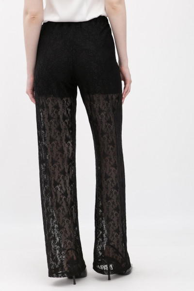 Чорні гіпюрові брюки Калена