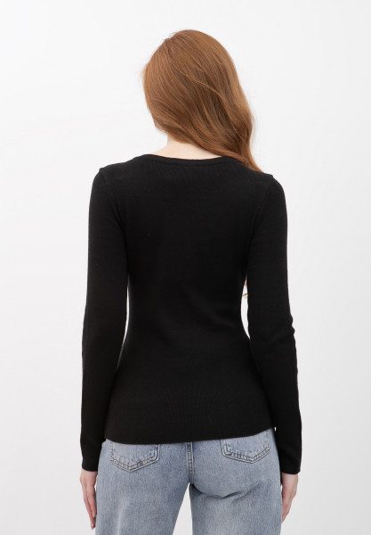 Джемпер трикотажний чорного  кольору 25205002