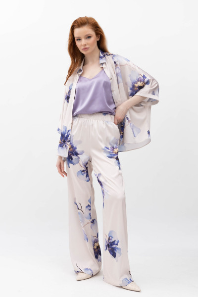 Жіноча шовкова блуза вільного крою Тресор 02