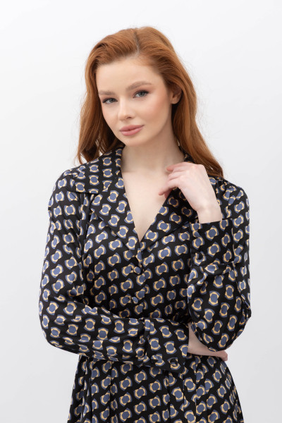 Шовкова сукня міді з поясом Сайгон