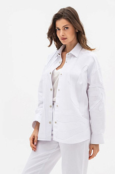 Куртка з бавовни білого кольору Зенера