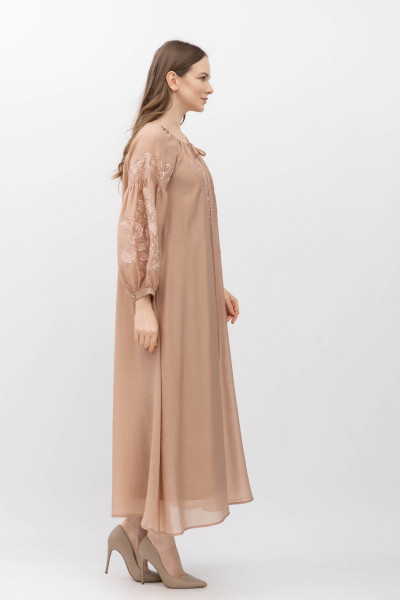 Шифонова сукня макси з вишивкою Арсіні 311