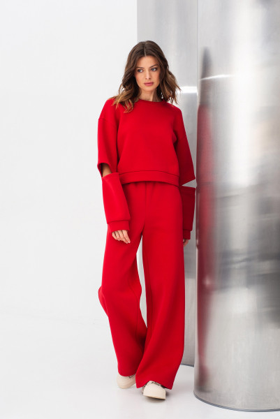 Світшот трикотажний червоного кольору Жалін