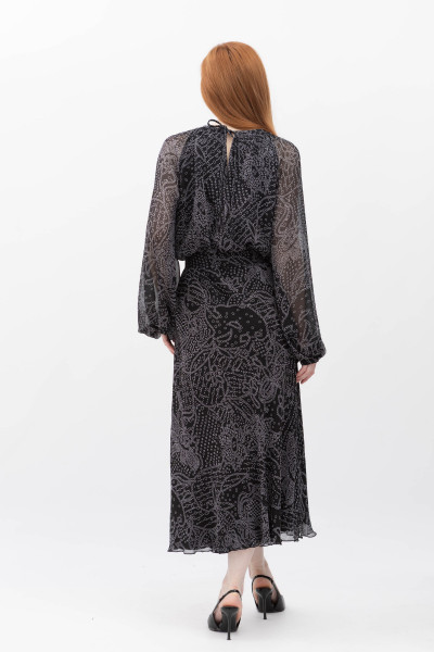 Шифонова сукня міді чорного кольору Дорота