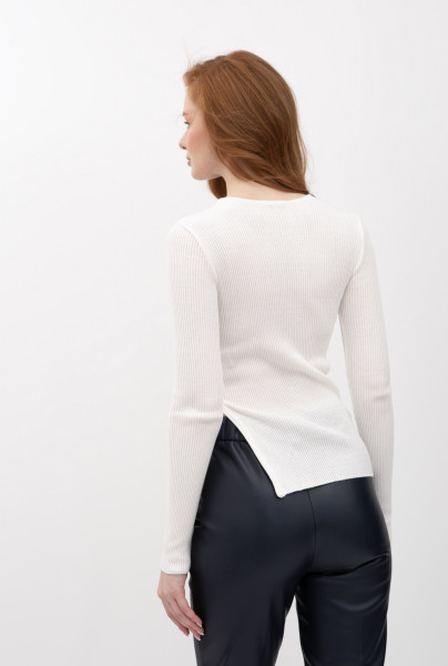 Джемпер трикотажний молочного кольору 25205101