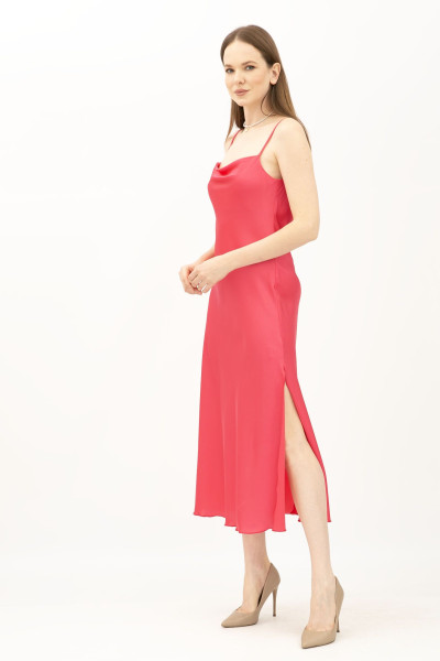 Сукня комбінація кольору фуксія з шовку Граян 3002 Сукня комбінація кольору фуксія з шовку Граян 3002