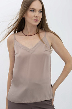 Бежева майка на бретелях Маркус 500