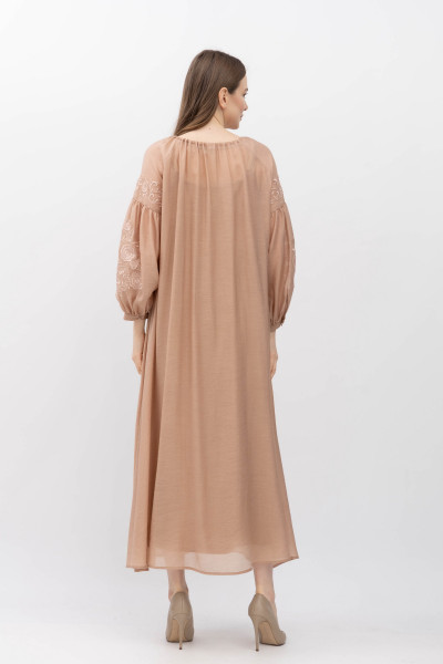 Шифонова сукня макси з вишивкою Арсіні 311