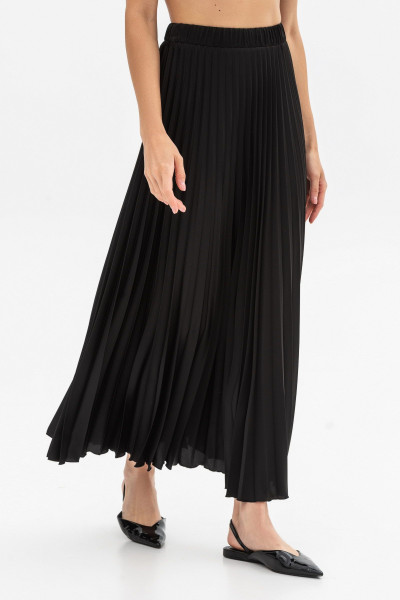Спідниця гофре чорного кольору Теріл 001