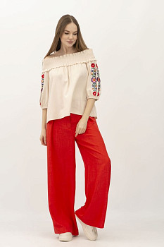 Блуза вишиванка з відкритими плечима Руфаро 1