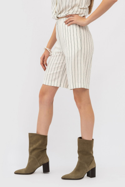 Шорти жіночі лляні в смужку Мерхер