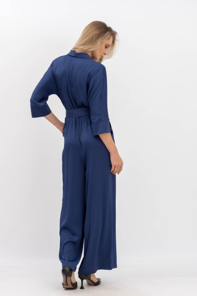 Комбінезон з костюмної тканини синього кольору Аміз 2