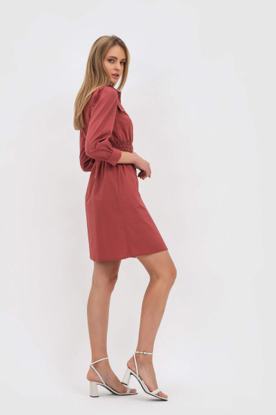 Сукня міні теракотового кольору Ділора Сукня міні теракотового кольору Ділора