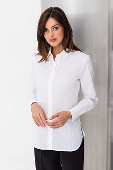 Класична котонова блуза біла Тенат