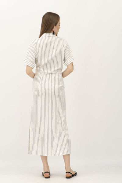 Костюм з льону блуза та спідниця у вертикальну смужку Онекс 1 Костюм з льону блуза та спідниця у вертикальну смужку Онекс 1