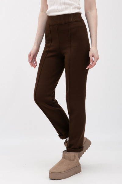 Штани коричневі з вовною 25218201