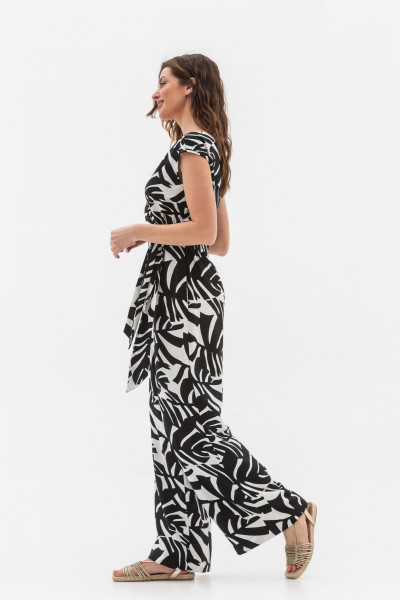 Комбінезон із льону чорного кольору Ронін 1