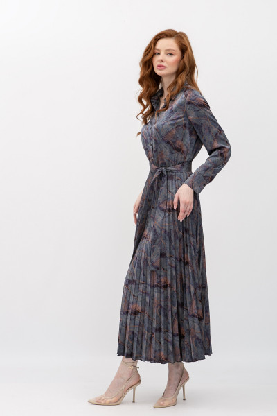 Сукня міді з спідницею плісе Міріал 03 Сукня міді з спідницею плісе Міріал 03