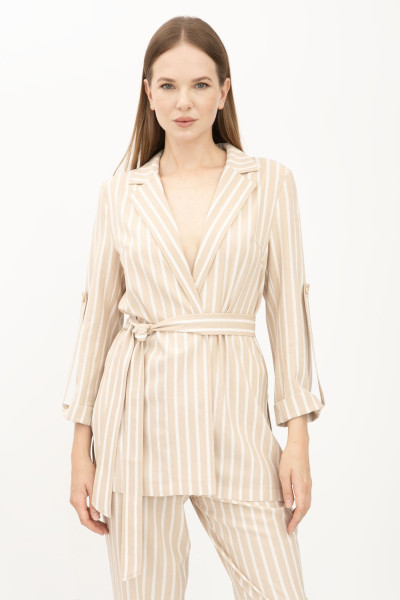 Костюм з льону бежевий жакет та брюки Данді 11 Костюм з льону бежевий жакет та брюки Данді 11