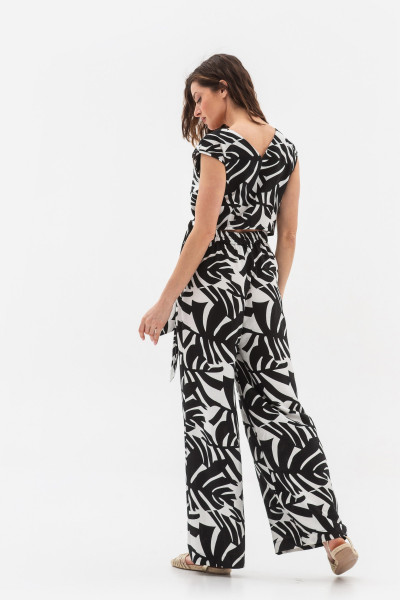 Комбінезон із льону чорного кольору Ронін 1