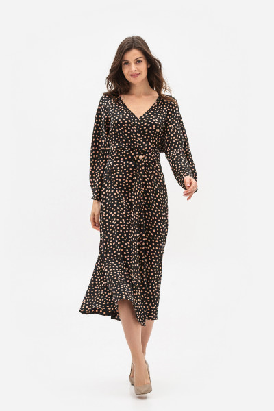 Шифонова сукня міді довжини в горошок Кілена Шифонова сукня міді довжини в горошок Кілена