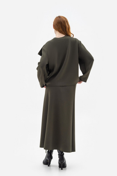 Трикотажна спідниця максі силуету трапеція Рінель 02