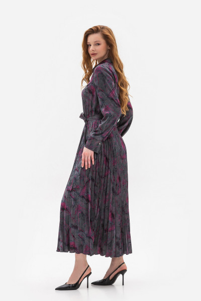 Сукня міді з спідницею плісе Міріал 02