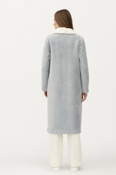 Двостороннє пальто однобортне блакитного кольору 24107300