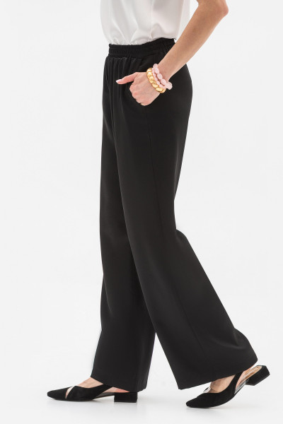 Вільні штани із сатину чорного кольору Ріяз 705