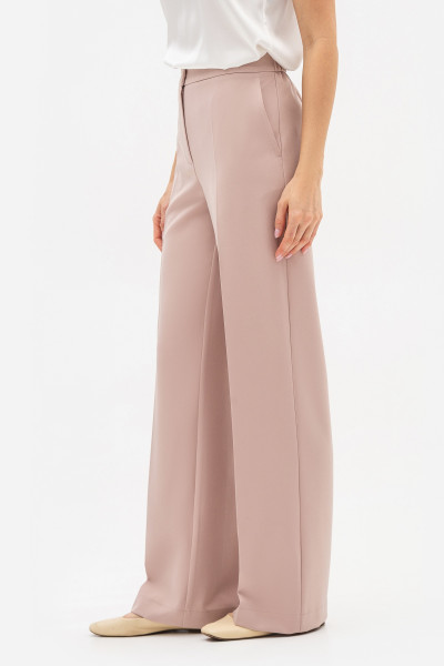 Брюки з костюмної тканини бежевого кольору Феліна