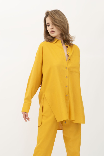 Гірчична сорочка оверсайз Сінон 21