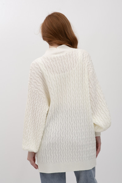 Кардиган молочний з вмістом вовни 25227100