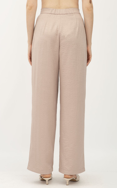 Класичні жіночі штани з високою посадкою бежеві Аміка 002