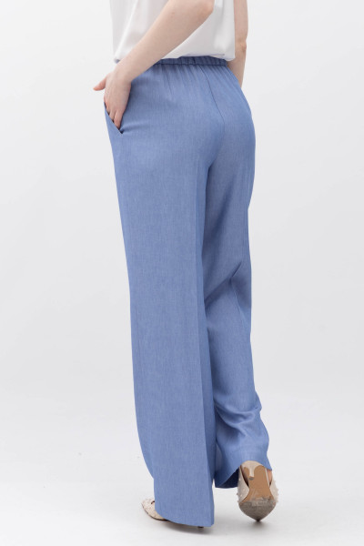 Брюки з костюмної тканини блакитного кольору Феліна 1
