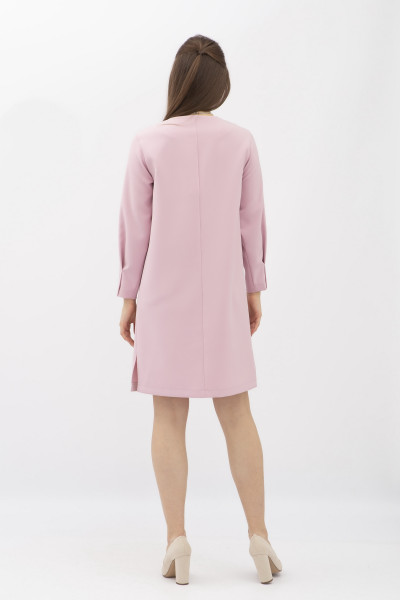 Жіноча рожева сукня з декоративною складкою спереду Веста 201 Жіноча рожева сукня з декоративною складкою спереду Веста 201