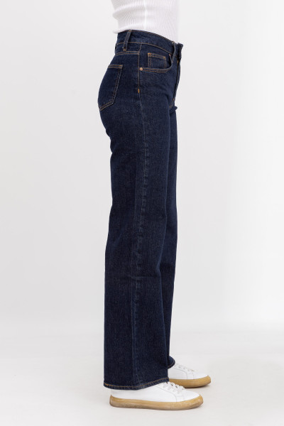 Темно-сині штани в стилі денім 251012091