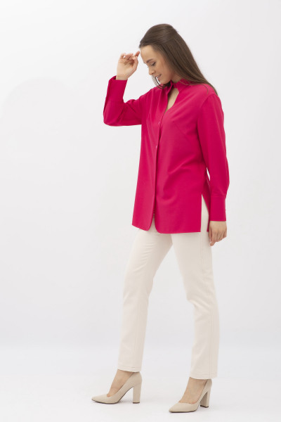 Блуза прямого крою рожева Кєзі 02
