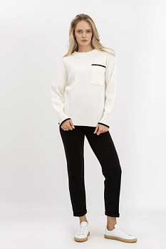 Штани чорні з вовною 25218200