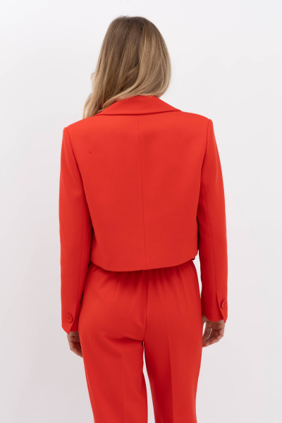 Жакет- кроп  червоного кольору Ертіз
