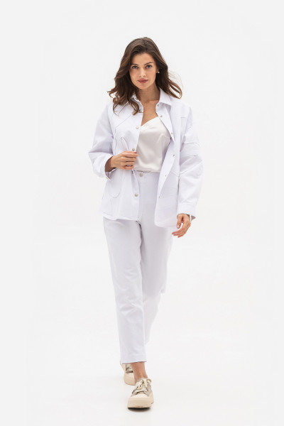 Куртка з бавовни білого кольору Зенера