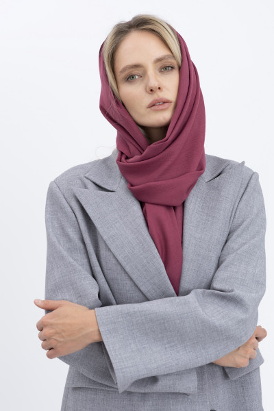 Палантин-шарф бордового кольору Шарф\ 2025