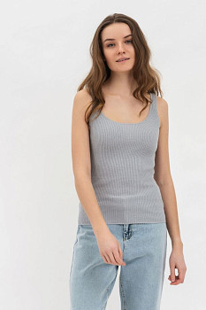 Сіра трикотажна майка 2210044В