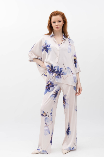 Жіноча шовкова блуза вільного крою Тресор 02