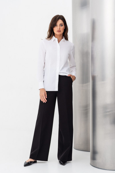 Класична котонова блуза біла Тенат