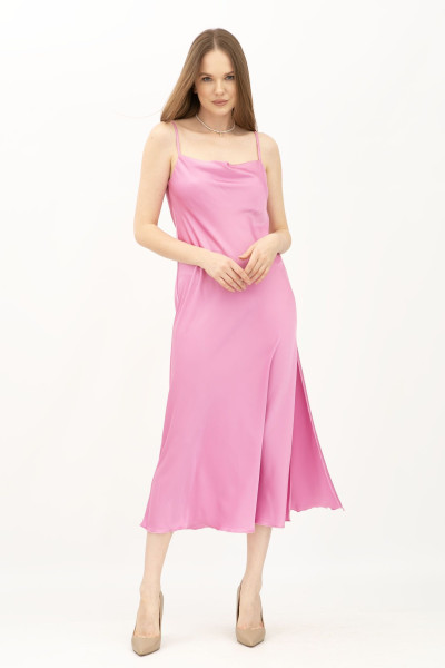 Сукня комбінація рожевого кольору з шовку Граян 3003 Сукня комбінація рожевого кольору з шовку Граян 3003